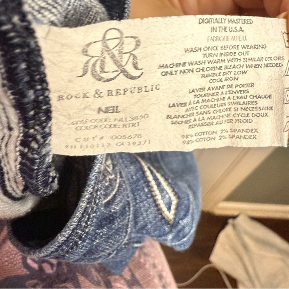 Rock & Republic Neil Denim Jeans Size 32 GUC - Picture 9 of 13